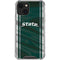 Michigan State University Jersey Grey iPhone 14 Plus Clear Case
