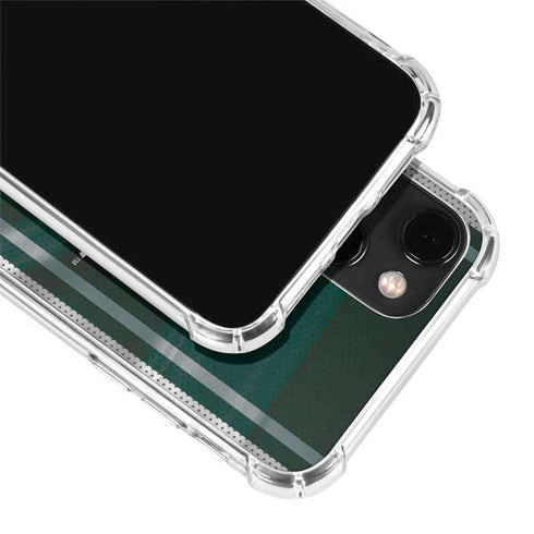 Michigan State University Jersey Grey iPhone 14 Plus Clear Case
