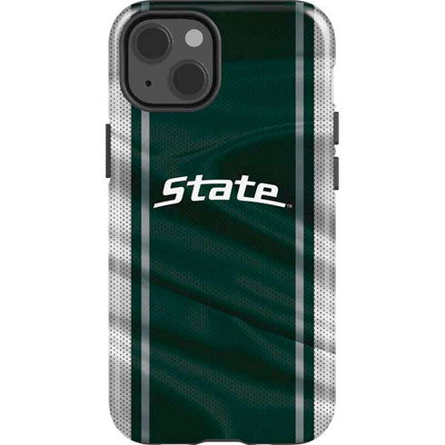 Michigan State University Jersey Grey iPhone 14 Impact Case