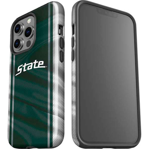 Michigan State University Jersey Grey iPhone 15 Pro Impact Case