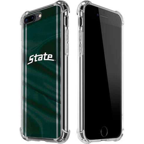 Michigan State University Jersey Grey iPhone 7/8 Plus Clear Case