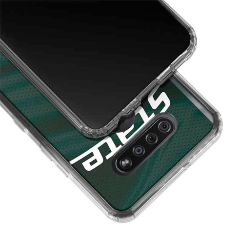 Michigan State University Jersey Grey LG K51/Q51 Clear Case