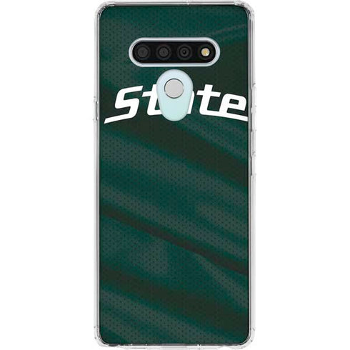 Michigan State University Jersey Grey LG Stylo 6 Clear Case