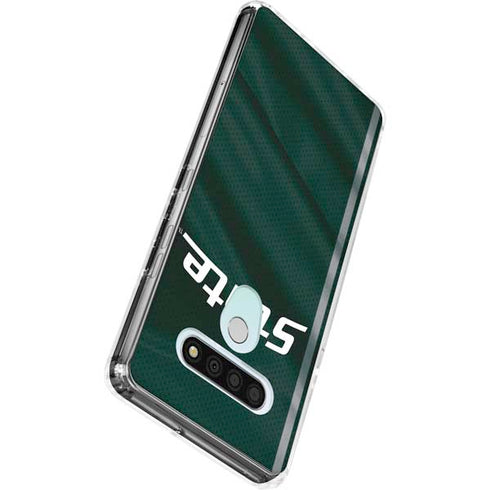 Michigan State University Jersey Grey LG Stylo 6 Clear Case