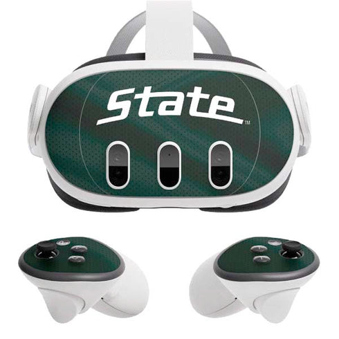 Michigan State University Jersey Grey Meta Quest 3 Skin