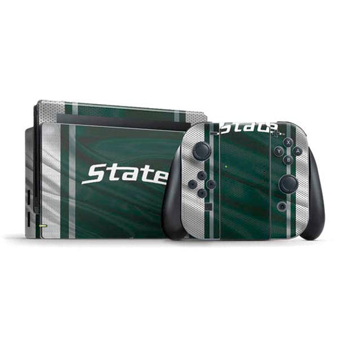 Michigan State University Jersey Grey Nintendo Switch Bundle Skin