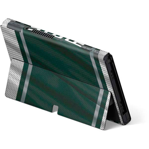 Michigan State University Jersey Grey Nintendo Switch OLED (2021) Skin