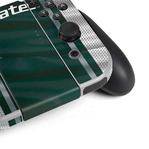 Michigan State University Jersey Grey Nintendo Switch OLED (2021) Skin