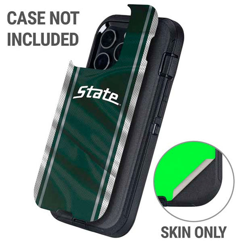 Michigan State University Jersey Grey Otterbox Defender iPhone Skin