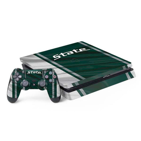 Michigan State University Jersey Grey PS4 Slim Bundle Skin