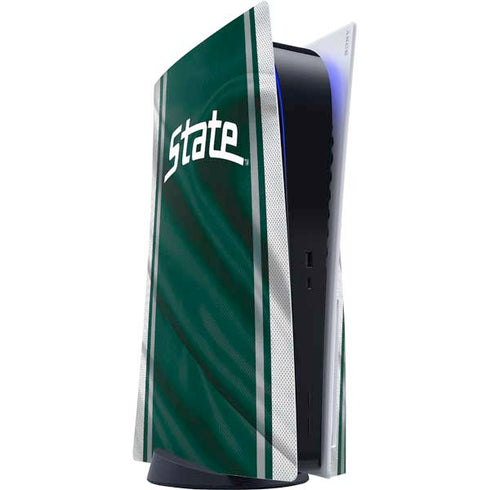 Michigan State University Jersey Grey PS5 Console Skin