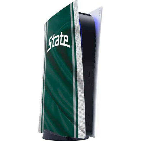 Michigan State University Jersey Grey PS5 Digital Edition Console Skin