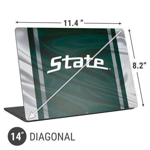 Michigan State University Jersey Grey Universal Laptop 14in (11.4 x 8.2in) Skin