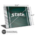 Michigan State University Jersey Grey Universal Laptop 16.6in (13.4 x 9.7in) Skin