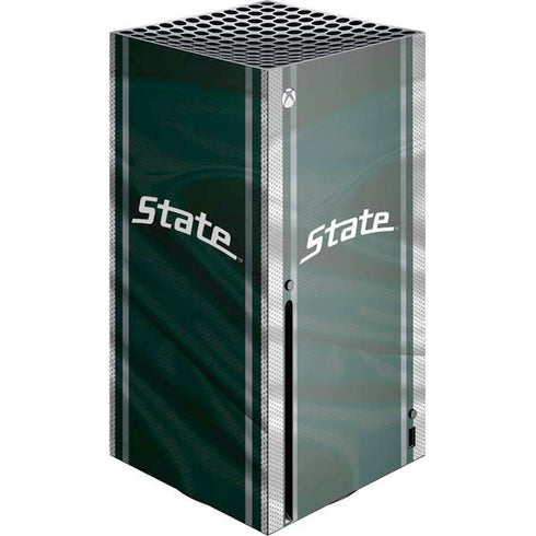 Michigan State University Jersey Grey Xbox Series X Console Skin