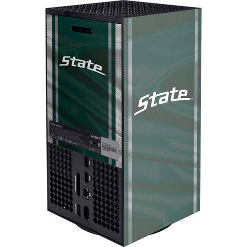 Michigan State University Jersey Grey Xbox Series X Console Skin