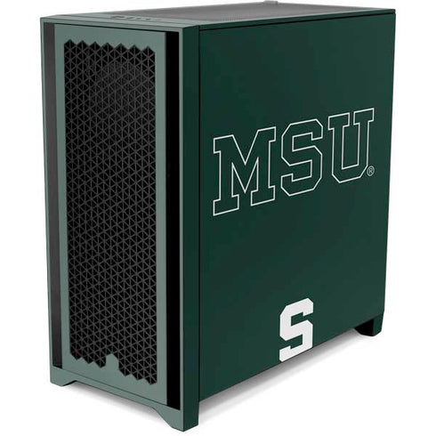 Michigan State University MSU Letters Corsair 4000D Tempered Glass Mid-Tower ATX Case Skin