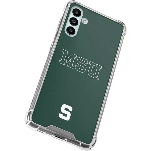 Michigan State University MSU Letters Galaxy A13 5G Clear Case