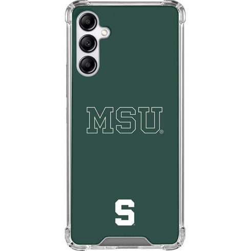 Michigan State University MSU Letters Galaxy A14 5G Clear Case
