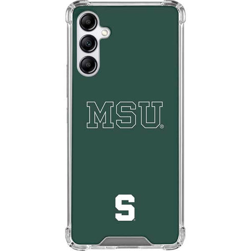 Michigan State University MSU Letters Galaxy A15 5G Clear Case