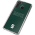 Michigan State University MSU Letters Galaxy A21 Clear Case