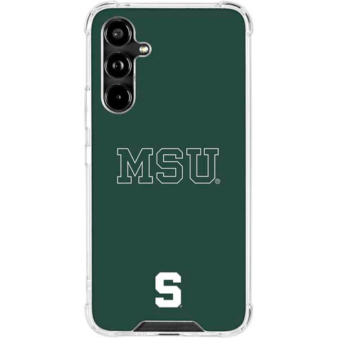 Michigan State University MSU Letters Galaxy A54 5G Clear Case