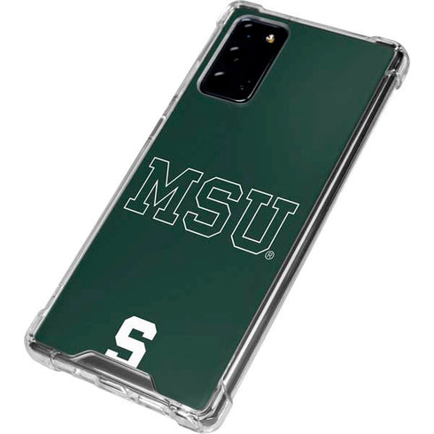 Michigan State University MSU Letters Galaxy Note20 5G Clear Case