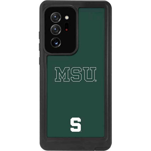 Michigan State University MSU Letters Galaxy Note20 Ultra 5G Waterproof Case