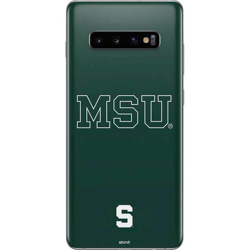 Michigan State University MSU Letters Galaxy S10 Plus Skin
