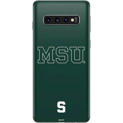 Michigan State University MSU Letters Galaxy S10 Skin