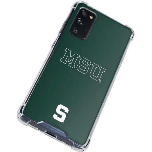Michigan State University MSU Letters Galaxy S20 FE Clear Case