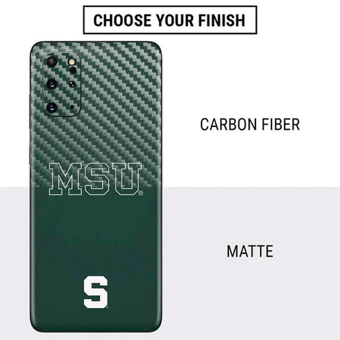 Michigan State University MSU Letters Galaxy S20 Plus Skin