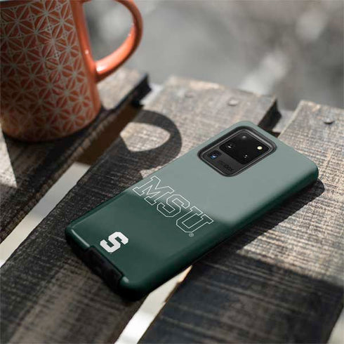 Michigan State University MSU Letters Galaxy S20 Ultra 5G Pro Case