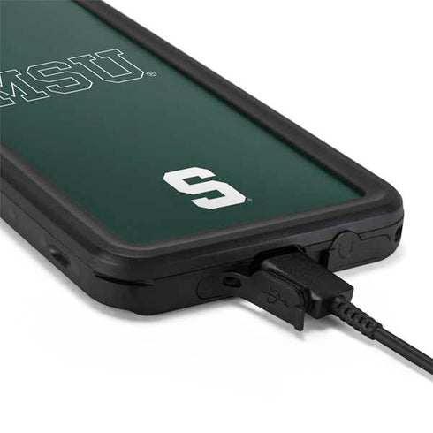 Michigan State University MSU Letters Galaxy S20 Waterproof Case
