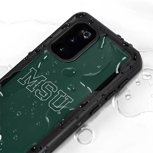 Michigan State University MSU Letters Galaxy S20 Waterproof Case