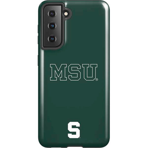 Michigan State University MSU Letters Galaxy S21 5G Pro Case