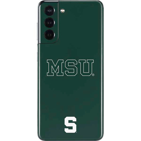 Michigan State University MSU Letters Galaxy S21 5G Skin