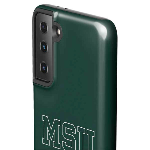 Michigan State University MSU Letters Galaxy S21 FE Pro Case