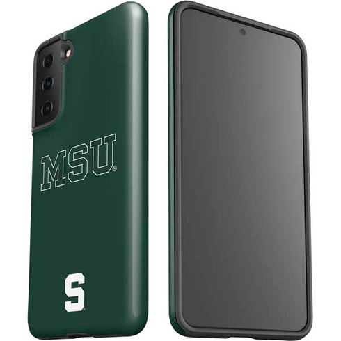 Michigan State University MSU Letters Galaxy S21 FE Pro Case