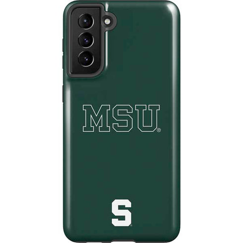 Michigan State University MSU Letters Galaxy S21 Plus 5G Pro Case