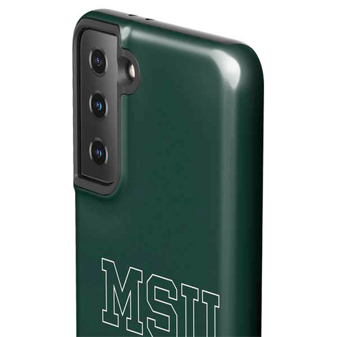 Michigan State University MSU Letters Galaxy S21 Plus 5G Pro Case