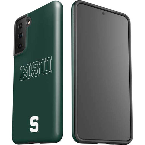 Michigan State University MSU Letters Galaxy S21 Plus 5G Pro Case