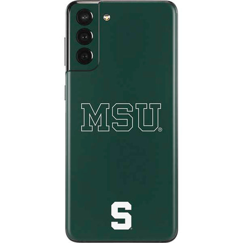 Michigan State University MSU Letters Galaxy S21 Plus 5G Skin