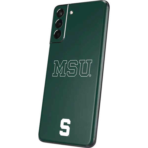 Michigan State University MSU Letters Galaxy S21 Plus 5G Skin