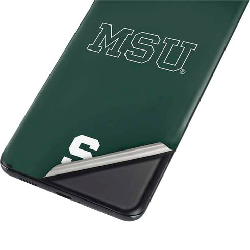 Michigan State University MSU Letters Galaxy S21 Plus 5G Skin