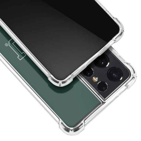 Michigan State University MSU Letters Galaxy S21 Ultra 5G Clear Case