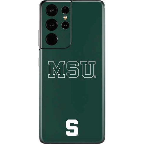 Michigan State University MSU Letters Galaxy S21 Ultra 5G Skin