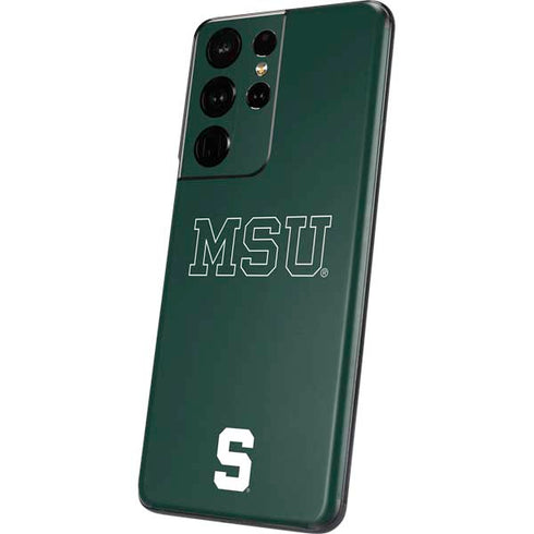 Michigan State University MSU Letters Galaxy S21 Ultra 5G Skin
