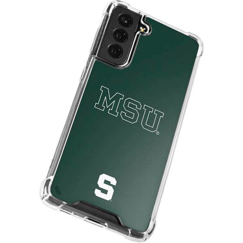 Michigan State University MSU Letters Galaxy S22 Clear Case