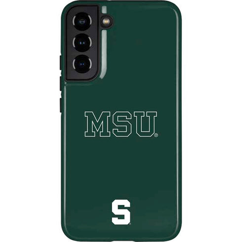 Michigan State University MSU Letters Galaxy S22 Plus Pro Case